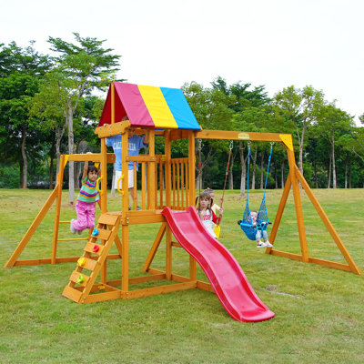 Swing Set, 2024 Tobbi 3 In 1 Slide, outdoor plays